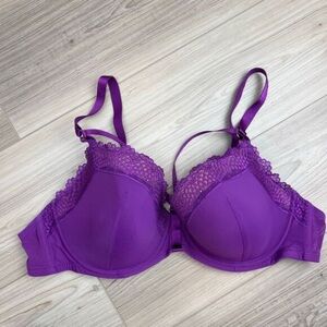Purple Lace Women's Bra